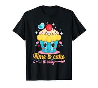 Time To Cake It Easy Torta Panificazione Dolci Natale Maglietta