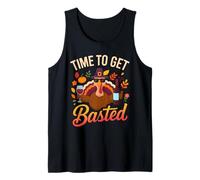 Time to Get Basted Turkey Funny Thanksgiving Wine Drinking Canotta