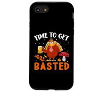 Time To Get Basted Turkey Thanksgiving Thankful Custodia per iPhone SE (2020) / 7/8