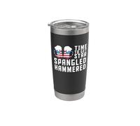 Time To Get Star Spangled Hammered America Drinking 4th July Bicchiere termico in acciaio inox doppia parete