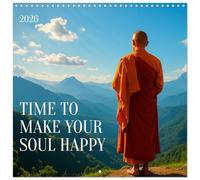 Time to make your soul happy (Wall Calendar 2026 12" x 24" / 30 x 60 cm (open)) CALVENDO 12 Month Wall Calendar