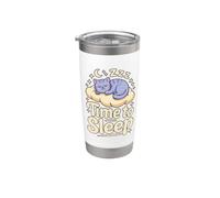 Time To Sleep - Simpatico gatto che dorme per dormire Bicchiere termico in acciaio inox doppia parete