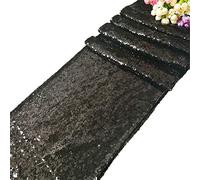 Time to Sparkle 30x275cm (Black) Glitter Sequin Table Runnere paillettes runner Lustrino Tabella Matrimonio Paglietta Tavolo Corridore Décor