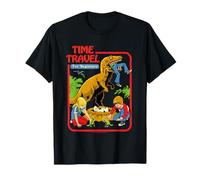 Time Travel Jurassic Sarcastic Retro Funny Adult Humor Maglietta