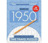 Time Travel Puzzles Born in 1950 (Tascabile) Time Travel Wordsearch