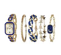TIME100 Locatis Gift Set, Present.Women's Watch and Bracelet, Gift Packaging, blue