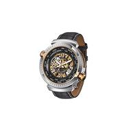 TIME100 Orologi automatici da uomo meccanici da polso (senza batteria), vincendo il concorso di design, Oro rosa e argento, Meccanico