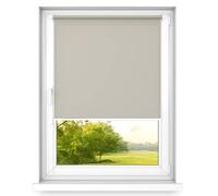 time4blinds Mini Basic tenda a rullo - Non invasiva - Tenda a rullo per finestra all'interno senza forare - Maniglie non invasive - 800x1000mm Caffè chiaro Operato sul Lato Sinistro