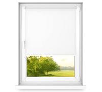 time4blinds Mini Basic tenda a rullo - Non invasiva - Tenda a rullo per finestra all'interno senza forare - Maniglie non invasive - 800x1400mm Bianco classico Operato sul Lato Sinistro