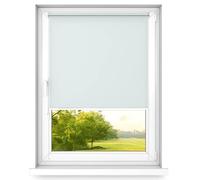 time4blinds Mini Basic tenda a rullo - Non invasiva - Tenda a rullo per finestra all'interno senza forare - Maniglie non invasive - 900x2500mm Grigio Chiaro Operato sul Lato Sinistro