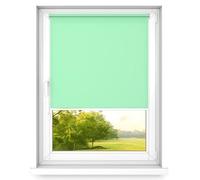 time4blinds Mini Basic Tenda a Rullo - Non invasiva - Tenda a Rullo per Finestra all'Interno Senza forare - Maniglie Non invasive - 500x1200mm Pistacchio Operato sul Lato Sinistro