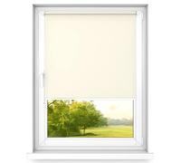 time4blinds Mini Basic tenda a rullo - Non invasiva - Tenda a rullo per finestra all'interno senza forare - Maniglie non invasive - 700x1200mm Crema chiaro Operato sul Lato Sinistro