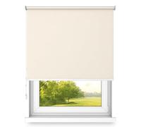 time4blinds Tende a rullo Tende oscuranti Tende a rullo libere senza cassonetto Montaggio a parete o a soffitto Protezione UV Proprietà termiche 100x300 cm Ecrù - destro