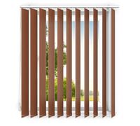 time4blinds - tende verticali - lamelle per postazioni di lavoro in ufficio e per la casa - Tende da camera - Tende da cucina - 100x200 cm - Marrone chiaro