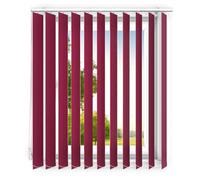 time4blinds - tende verticali - lamelle per postazioni di lavoro in ufficio e per la casa - Tende da camera - Tende da cucina - 150x200 cm - Bordeaux