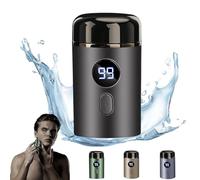 Timeatea Shaver - Mini Portable Electric Shaver, Newest Mini Portable Electric Shaver, Timeatea Mini Shaver for Men, 3d Rotary Head, Led Power Display (Grau)