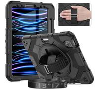 Timecity Custodia per iPad Air 4a/5a generazione 11" 2022/2020, per iPad Pro 11" 2022~2018, custodia protettiva resistente con pellicola protettiva, combinazione di colori Superman, regali per bambini