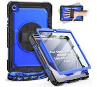 timecity Custodia Timecity per Samsung Galaxy Tab A9 Plus 11 pollici 2023, resistente agli urti, robusta custodia Galaxy Tab A9 Plus con protezione per lo schermo, supporto girevole a 360°-Blu Marino