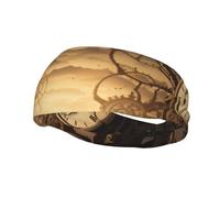 TimeClock - Fascia sportiva con stampa traspirante, per uomini e donne, perfetta per corsa, basket, yoga e escursionismo.