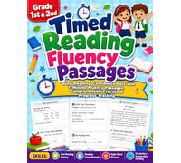 Timed Reading Fluency Passages 1st - 2nd Grade: Minute Reading Passages, Oral Reading Fluency Practice, Reading Comprehension Activities, Sight Word Fluency & Progress Tracking