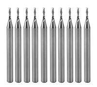 Timelee 10PCS 1/8 "Shank 1.0mm x 4mm Carburo Piatto Naso Fresa Fresa CNC Router Bit 2 Flauto per Acrilico PVC MDF legno duro