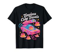 Timeless Cake Travels Design retrò con Viaggi nel Tempo Maglietta
