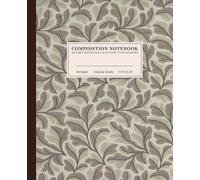 Timeless Elegance Pattern Composition Notebook | Classic College-Ruled Notebook: Intricate Floral Pattern | 110 Pages | 7.5" x 9.25" | Perfect for Students, Writers, and Dreamers