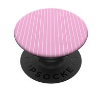 Timeless Gessati Rosa, Motivo A Righe Rosa PopSockets PopGrip Adesivo