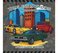 Timeless Machines: Backyard Legends - Car Coloring Book, Simple and Fun for All Ages: Car Coloring Book - Bold and Easy for Kids and Adults