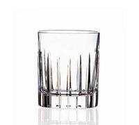 Timeless - Set di 6 bicchieri da whisky in cristallo italiano, stile antico, 31 cl.