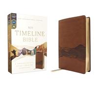Timeline Bible: A Chronological Study Through Scripture, Niv, Brown, Red Letter, Comfort Print