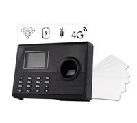 TimeLok-400NWEPBI4G Sistema di Rilevazione delle Presenze dei Dipendenti ad Alta Tecnologia 4G con WiFi, P2P, IC Wiegand, Batteria a Lunga Durata e 15 Schede RFID HDWR