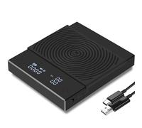 TIMEMORE Black Mirror Basic 2, Bilancia Digitale per Caffè con Timer Automatico e Funzione Flusso, Precisione 0.1g, Capacità 2000g, Nero