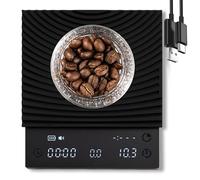 TIMEMORE Black Mirror Basic 3 - Bilancia da caffè per pour-over & espresso, con timer 0,1g, bilancia digitale alta precisione, 3 modalità di infusione, oz/kg, batteria 1600mAh USB-C, Nero