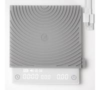 TIMEMORE Black Mirror Mini, bilancia digitale per caffè con timer, 2 kg/0,1 g, funzione di flusso, compatta e portatile, pad protettivo in silicone, bilancia per espresso, Bianco