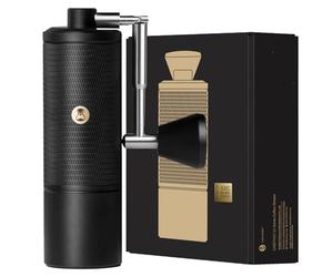 TIMEMORE C5 Pro - Macinacaffè a mano con meccanismo conico S2C-042-III, regolazione di precisione 0,031 mm, macinino portatile completamente metallico per espresso/French Press/Pour Over - nero