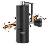 TIMEMORE Chestnut C3s PRO, macinacaffè Manuale, Corpo Interamente in Metallo Integrato, bava conica S2C in Acciaio Inox, Impugnatura Pieghevole, per caffè Espresso o French Press, Nero