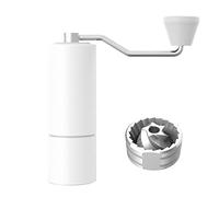 Timemore,Macinacaffè manuale in castagno C2, in acciaio inox, capacità 25 g, doppio posizionamento dei cuscinetti, macinatura portatile più veloce efficiente da espresso a grossolana (bianco)