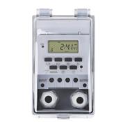 Timer 30A Impermeabile, controller interruttore orario 220V, impostato su secondi, 32 gruppi di di accensione e spegnimento, for luce, pompa 'acqua(30A Timer 2pcs)