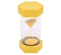 Timer a Clessidra, 5 8 20 25 40 60mins Clessidra con sabbia di vari colori in vetro Sand Clock Sandglass,Bambini Lavarsi i Denti, Scuola, Asilo Nido, Ufficio, Attività a Tempo (yellow,45 minutes)