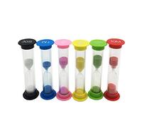 Timer a Clessidra,6 Colori Sabbia Timer Timer di Sabbia per Adulti Bambini Classe Cucina 30S 1Min 2Mins 3Mins 5Mins 10Mins