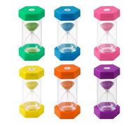 Timer a clessidra a 6 colori,clessidra colore kit,clessidra per bambini, apprendimento,gioco, clessidra di temporizzazione,1/3/5/10/15/30 minuti,Ufficio,Accessori per la decorazione della casa