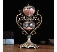 Timer a Clessidra a Forma di Cuore, 30/60 Minuti, Rotante a 360°, in Metallo - Decorazione per Casa e Ufficio