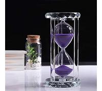 Timer a clessidra da 30 minuti con timer for sabbia a clessidra con sabbia viola for la casa, il desktop, la cucina in aula, il ristorante, l'ufficio, il soggiorno