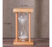 Timer A Clessidra,Moderna Cornice Quadrata In Legno 5/10/15/30/45/60 Clessidra Minuti,Sabbia Bianca Sabbia Tempo Per Cucina Scuola Orologio Da Sabbia Contatore Timer Da Tè Desktop Regalo Creativo D