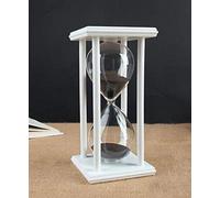 Timer a Clessidra per 60 Minuti Decorazione Ornamento Del Festival per Cucina Ristorante Casa Guardaroba Scrivania da ufficio Camera da letto Festa Natale Nuovo anno Timer Hourglass 60 Min Nero