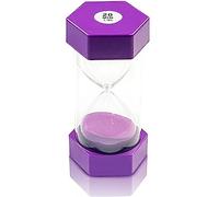 Timer a Clessidra, Sabbia Timer Orologio Ornamento,Timer per bambini, Sabbia Timer, Time Management Set Home Office Decor Regalo, 20 minuti, Viola