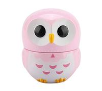 Timer a Forma di Gufo Carino, a Forma di Gufo Carino Timer Manuale da Meccanico Contatori di Domestica Orologio Sveglia Portatile Adatto per Utensili da (Rosa)