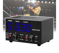 Timer A Intervalli Di Boxe Professionale, Timer Da Palestra Con Display Led, Tempo Di Allenamento Selezionabile E Ripetizioni Di Cicli, Orologio A Intervalli Per Muay Thai/Mma/Kickboxing,Blue
