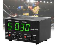 Timer A Intervalli Di Boxe Professionale, Timer Da Palestra Con Display Led, Tempo Di Allenamento Selezionabile E Ripetizioni Di Cicli, Orologio A Intervalli Per Muay Thai/Mma/Kickboxing,Green
